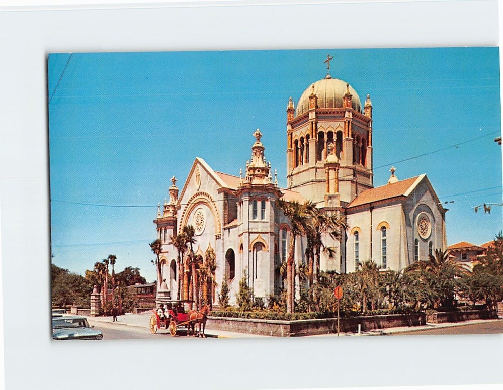 Postcard Flagler Memorial Presbyterian Church St. Augustine Florida USA
