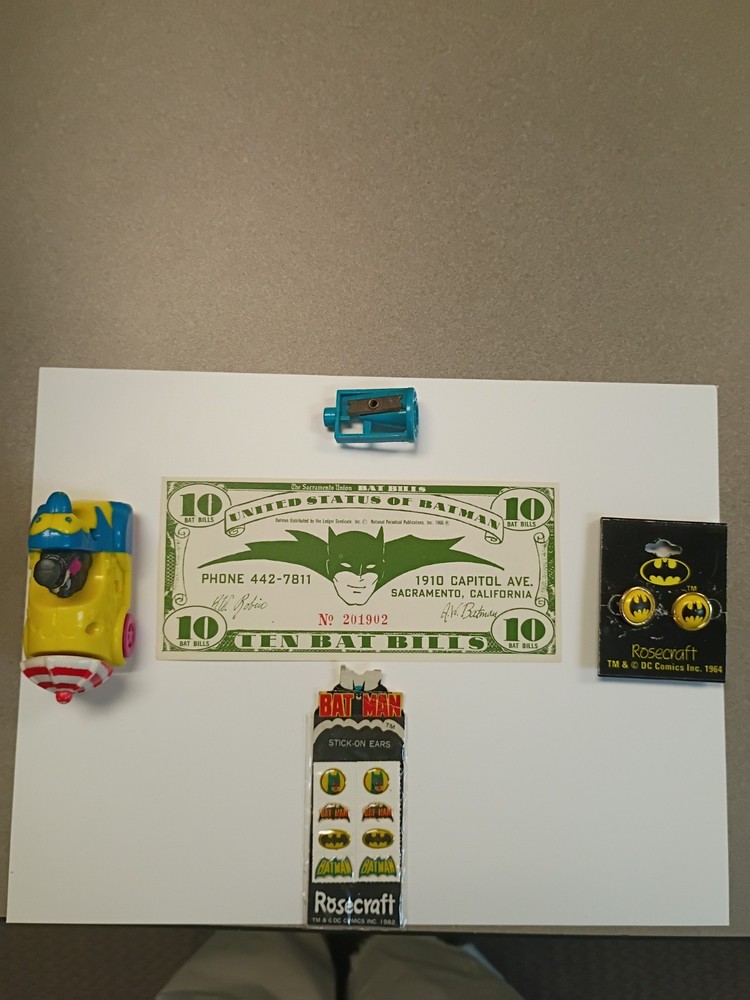 1966 Batman Money And Other Items Very Nice Lot