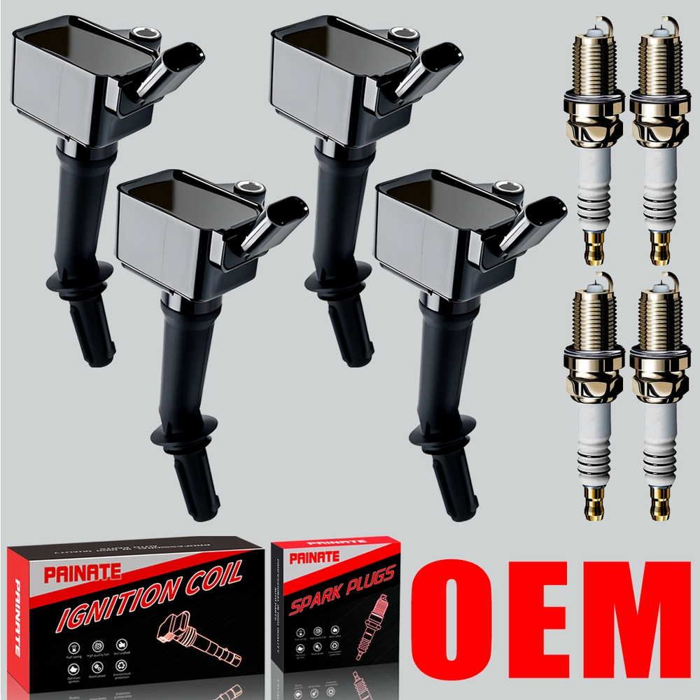 Chevy Cruze Malibu 4X OEM Ignition Coil & Iridium Spark Plugs UF802 Kit
