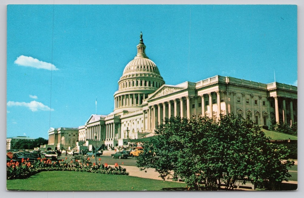 US Capitol Building Washington D.C. Vintage Chrome Postcard S-279