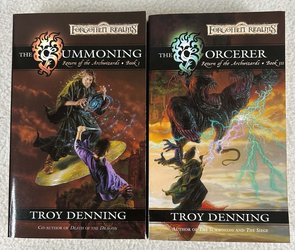 Forgotten Realms Return of the Archwizards Lot Vol 1 & 3 Troy Denning 1st Ed