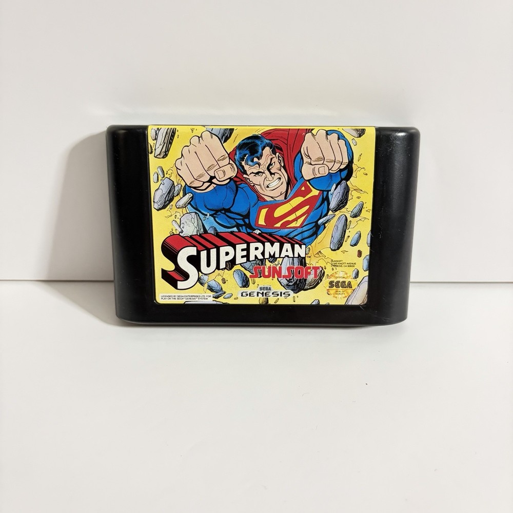 Superman (Sega Genesis, 1992) Cartridge Only - Authentic Tested & Working