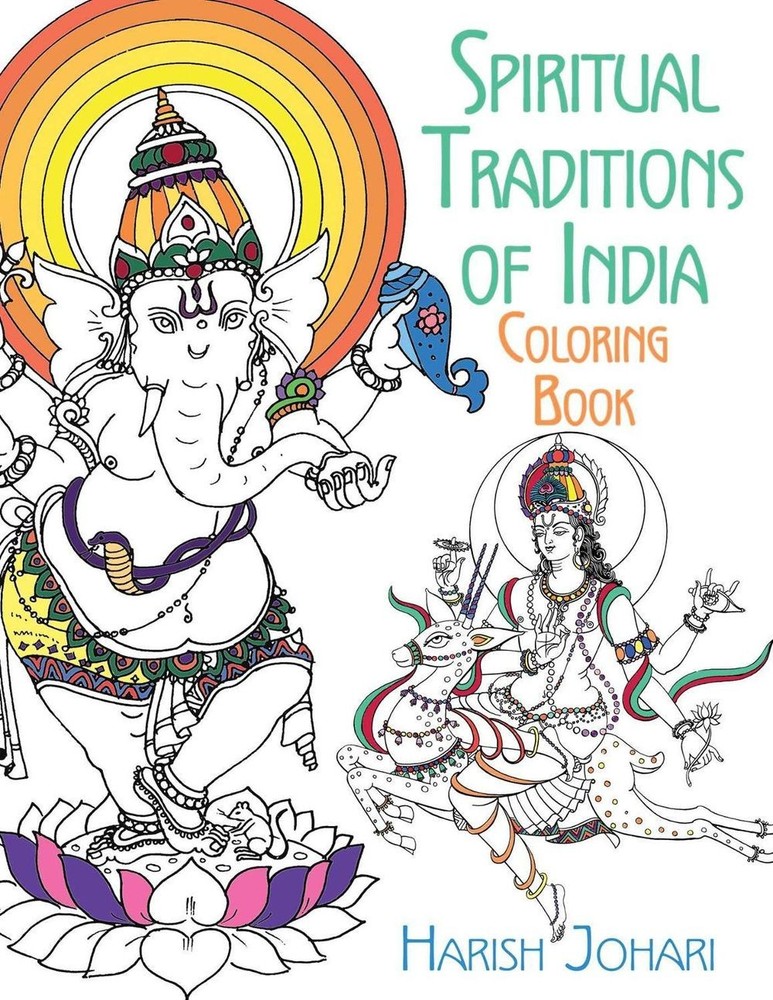 Spiritual Traditions of India Coloring Book by Harish Johari (English) Paperback