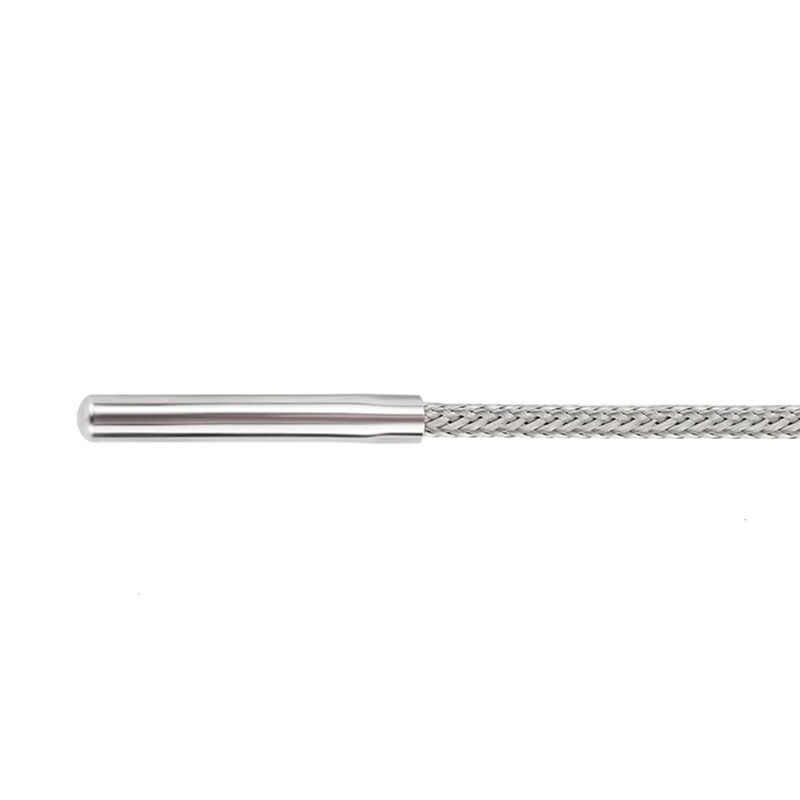 PT100 Temperature Sensor Stainless Steel Thermocouple w- 1-2-3-4-5m 3 Cable Wire