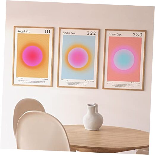 Colorful Gradient Aura Angel Numbers Poster 3P 16 x 24 in Unframed Angle001