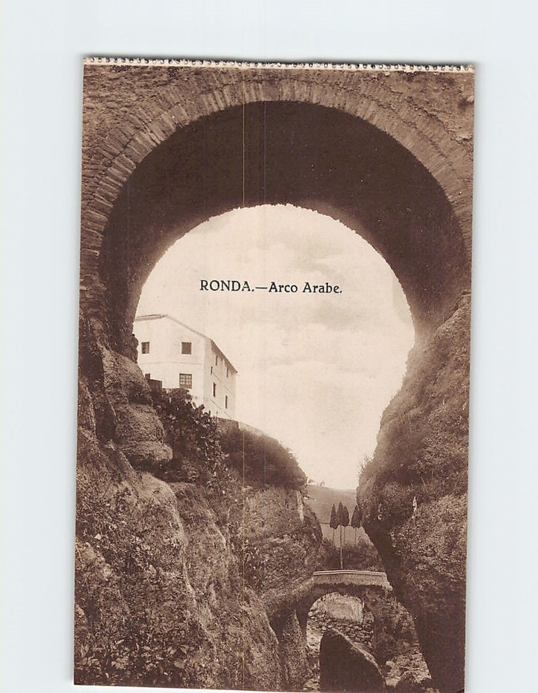 Postcard Arco Arabe Ronda Spain