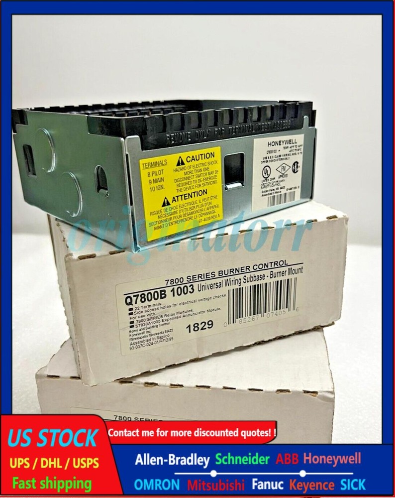 New NIB Lot of Q7800B 1003 Universal Wiring Subbase Burner Mount US Free TAX