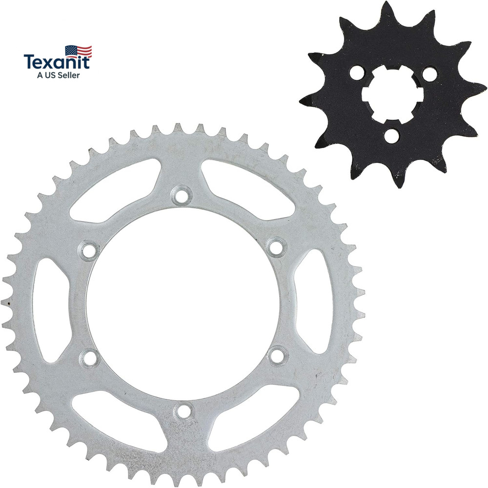 520 Pitch Front 12T Rear 49T Drive Sprocket Kit for 1994-2004 Kawasaki KX125
