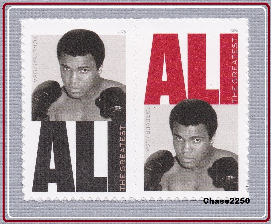 Scott #6050-51 Muhammad Ali - Boxer (Attached Pair) 2026 Mint NH