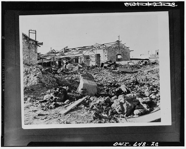 Photo:World War II Ruins Bombed Building Debris 1940s Damaged Structure