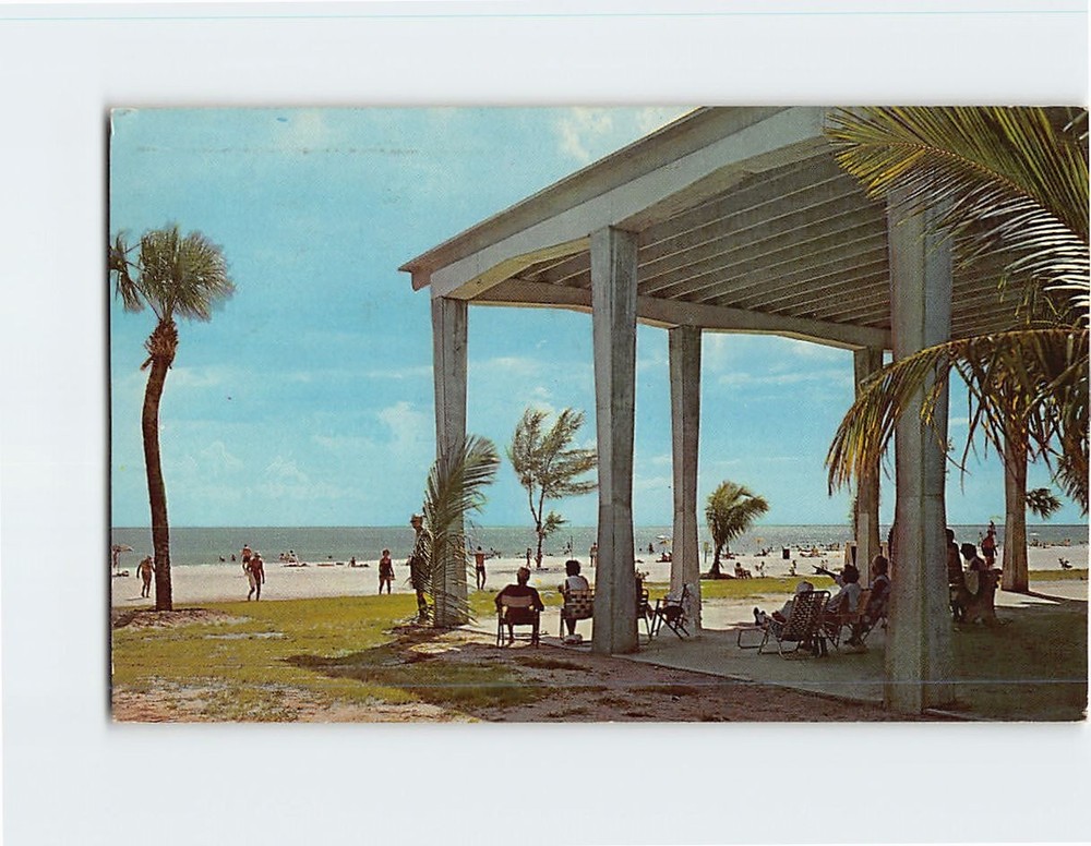 Postcard Siesta Key Beach Pavilion Sarasota Florida