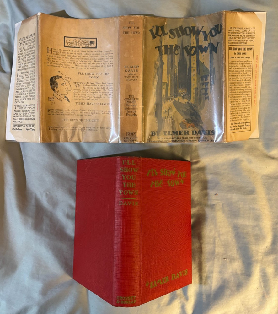 I'll Show You the Town - photoplay edition movie tie-in DJ & stills c1925 VG