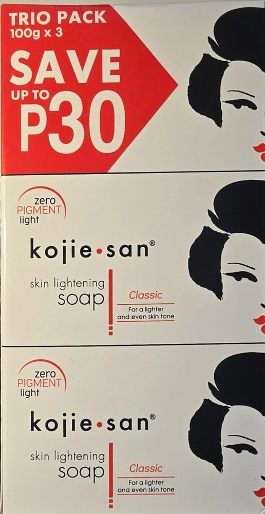 Kojiesan Skin Brightening Acid Soap 3 Bars for Glowing Complexion