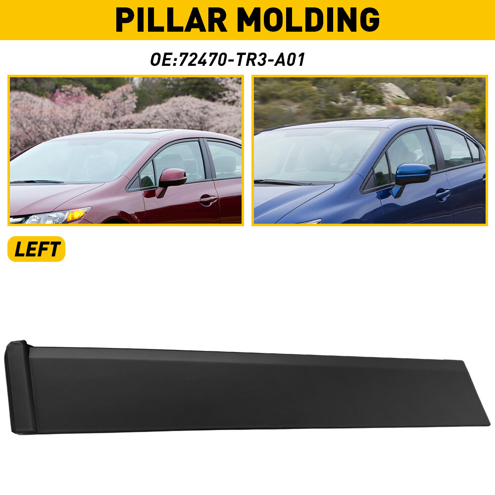 Upgrade Your 2012-15 Civic with Front Door Molding Glass Window Pillar Trim Cap