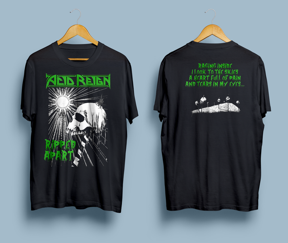 Acid Reign Ripped Apart Graphic T-Shirt Sizes S to 3XL Available Now-image