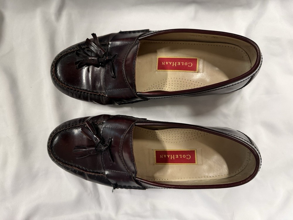Men’s Size 10 D Burgundy Cole Haan Loafers