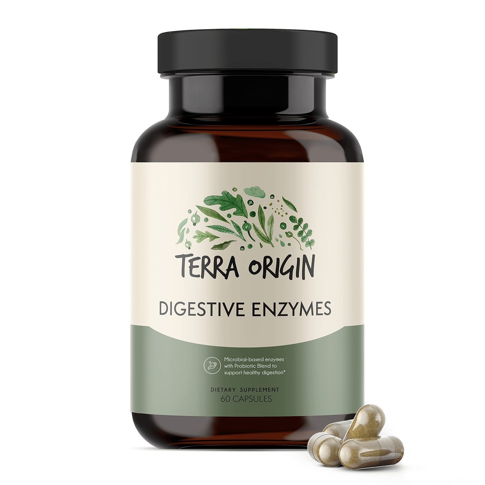 Digestive Enzymes with Probiotics for Healthy Digestion Featuring Bromelain