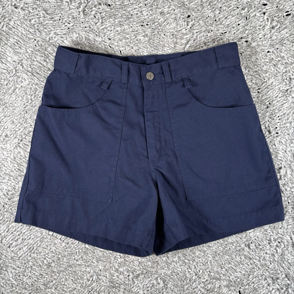VINTAGE Patagonia Stand Up Shorts Men’s Size 34 Navy Blue Acrylic Workwear 90s