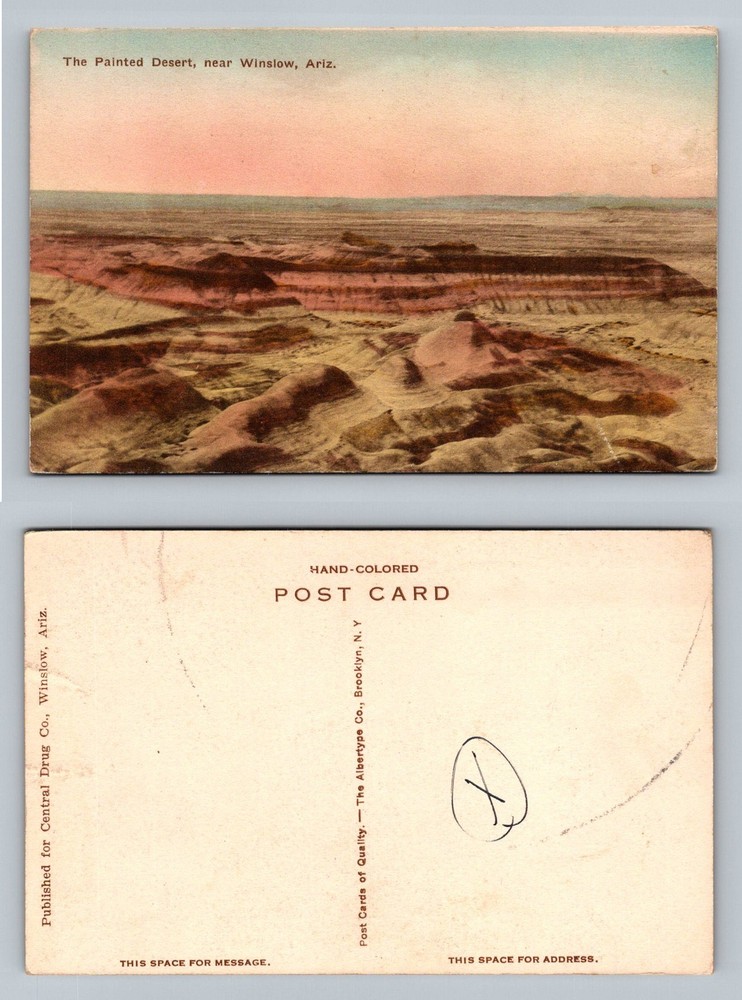 Winslow, AZ-Arizona, Painted Desert Scenic View Souvenir Vintage Postcard