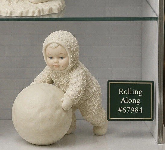 Department 56 Winter Tales Snowbabies Figurines Rolling Along