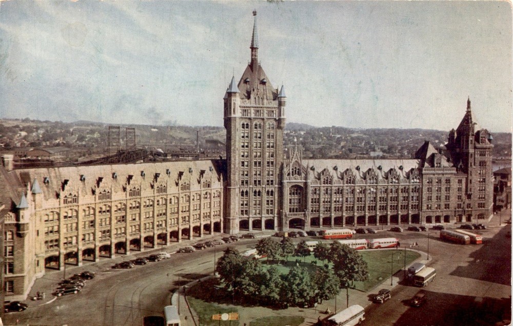 ALBANY, NEW YORK, D&H OFFICE BUILDING, KODACHROME, Postcard