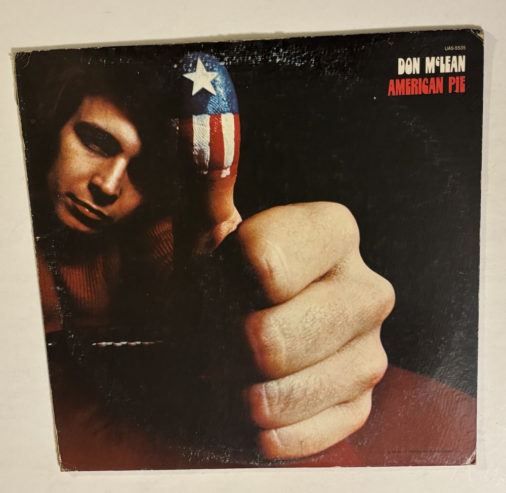 Don McLean American Pie LP Vinyl Record UAS-5535 United Artists 1971 Classic EX
