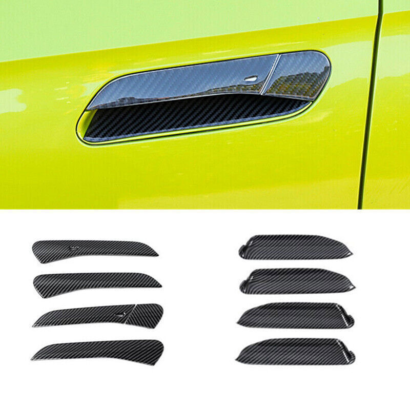 For Volkswagen ID.4 2021-24 Carbon Fiber Door Handle Cover&Door Handle Bowl Trim