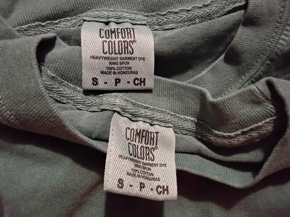 Comfort Colors Pocket T Shirt Lot Of 2 Mens Small Long Sleeve Unworn Blank Pair
