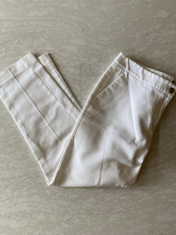 Vince Camuto Women’s White Ankle Crop Pants Size 10