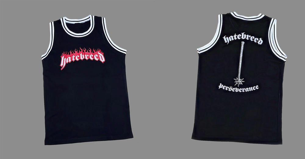 HATEBREED 90'S JERSEY Basketball Jersey Band Full Size S to 5XL black KSO90