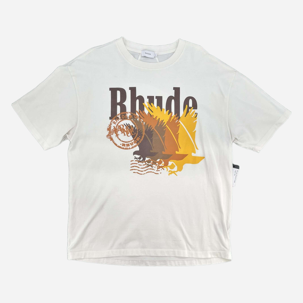 Rhude Stamp Eagle Logo Tee XL Used