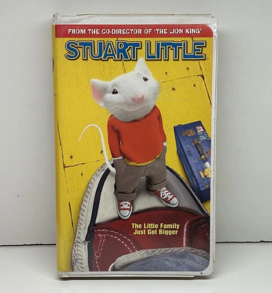 Stuart Little VHS 2000 Video Tape Family Mouse Kids Movie Clamshell Nearly New!