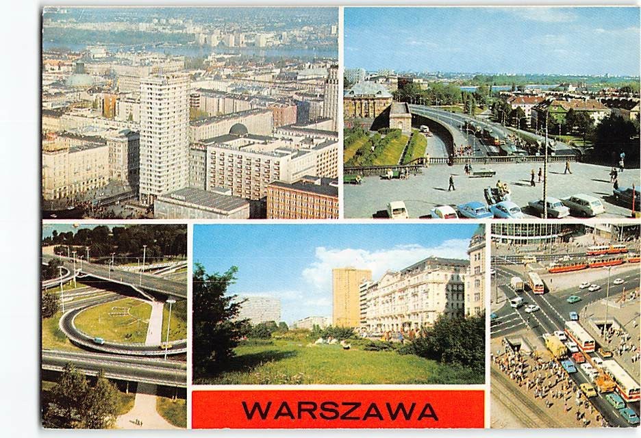 Postcard Scenes & Views Warsaw Poland