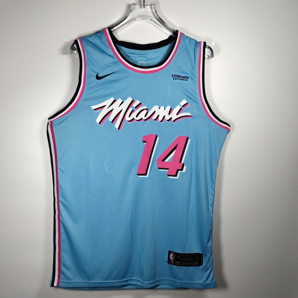 Tyler Herro #14 Light Blue Basketball Jersey Adult Fan Jersey Sewn S-2XL