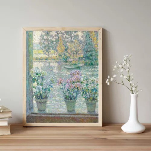 Blooming Hydrangeas French Painting poster Choose your Size