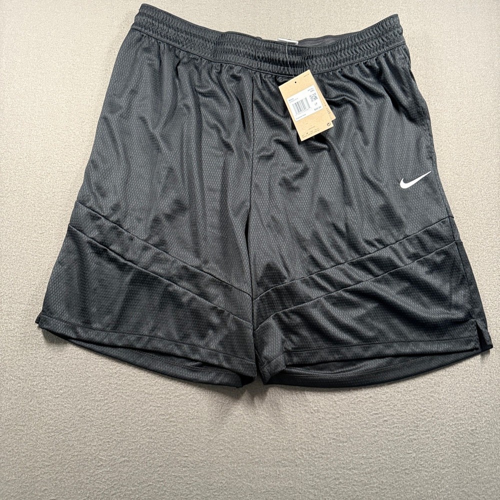 Nike Basketball Shorts Mens XXL Black Dri-FIT Loose Fit Above Knee DV9524-014