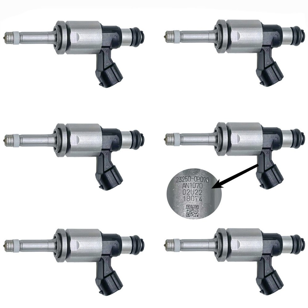6Pcs NEW Fuel Injectors 23250-0P090 For 2016-20 Toyota Tacoma Highlander 3.5L V6