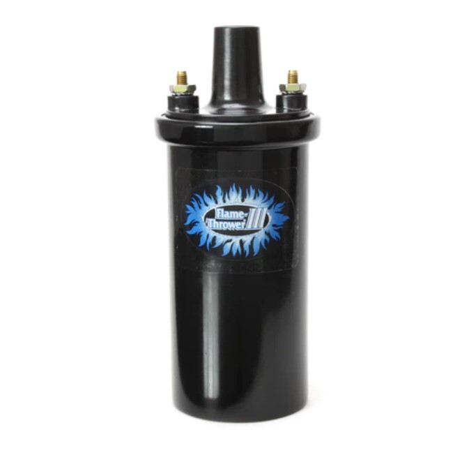 Pertronix 44011 Ignition Coil Flame-Thrower III Black 45,000 V 0.32 Ohm Canister