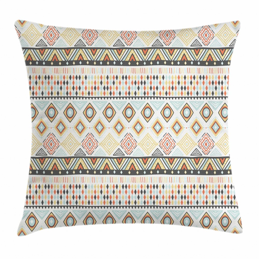 Ornate Geometric Throw Pillow Covers in 8 Sizes for Home Decor