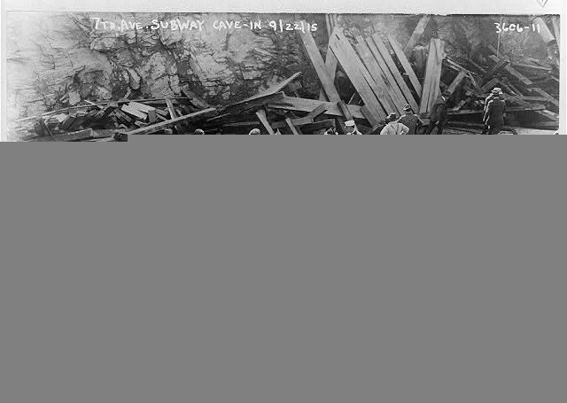 Photo:New York City 7th Ave Subway Cave-In Site 1915
