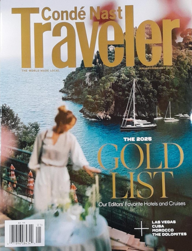 Conde Nast Traveler Magazine January-February 2025 Gold List Our Editors' Fa...