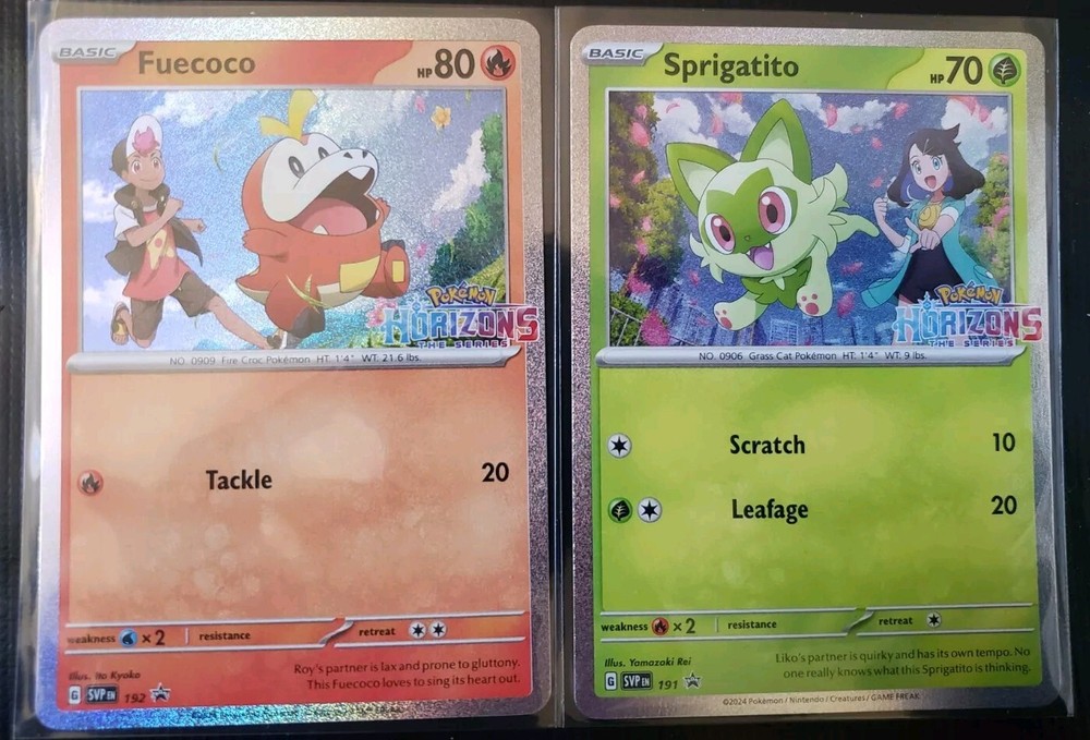 Pokemon Grand Adventure Horizons Promos Fuecoco & Sprigatito