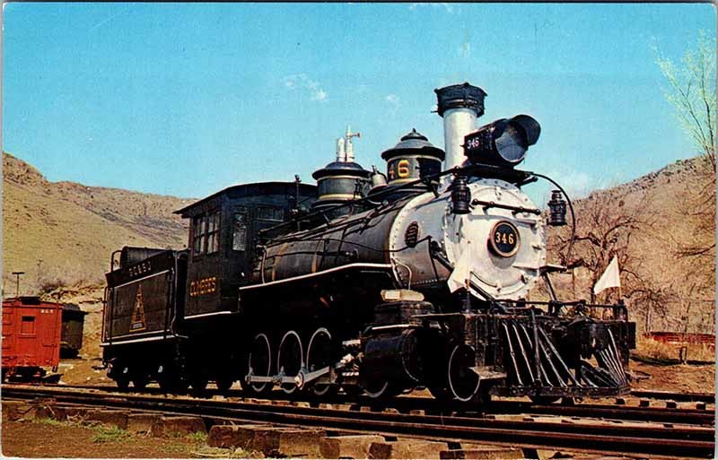 Postcard TRAIN SCENE Between Denver & Leadville Colorado CO m/09 AK8304