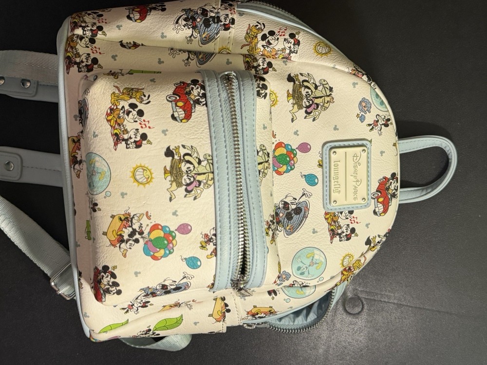 Disney Parks loungefly Mickey and Minnie Runaway Railroad mini backpack