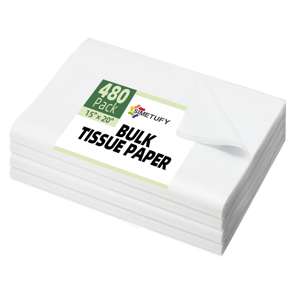 480 Sheets White Tissue Paper - 15