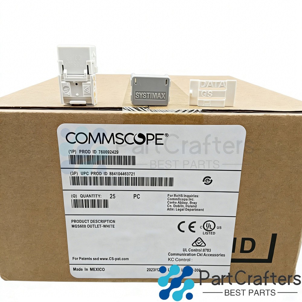 For Commscope GigaSPEED X10D MGS600 Series MGS600 Cat6a Jack 760092429 Lot of 25