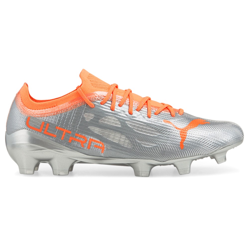PUMA Ultra 1.4 Soccer Cleats Mens Grey, Orange Sneakers Athletic Shoes 10669401