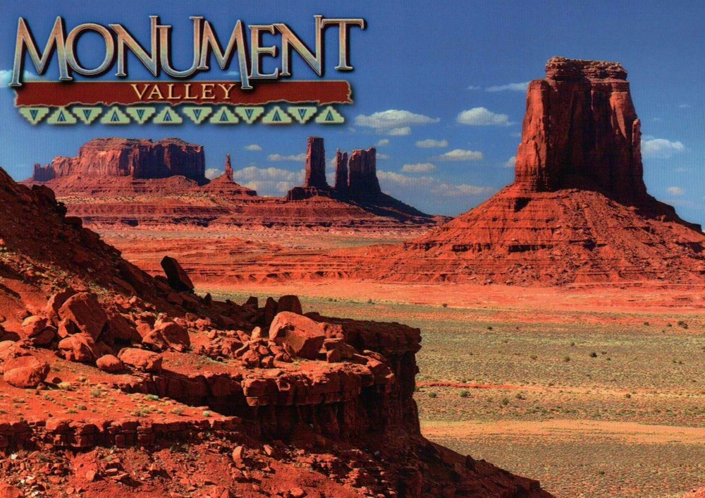 Monument Valley Arizona - Utah, Colorado Plateau, Navajo Reservation -- Postcard