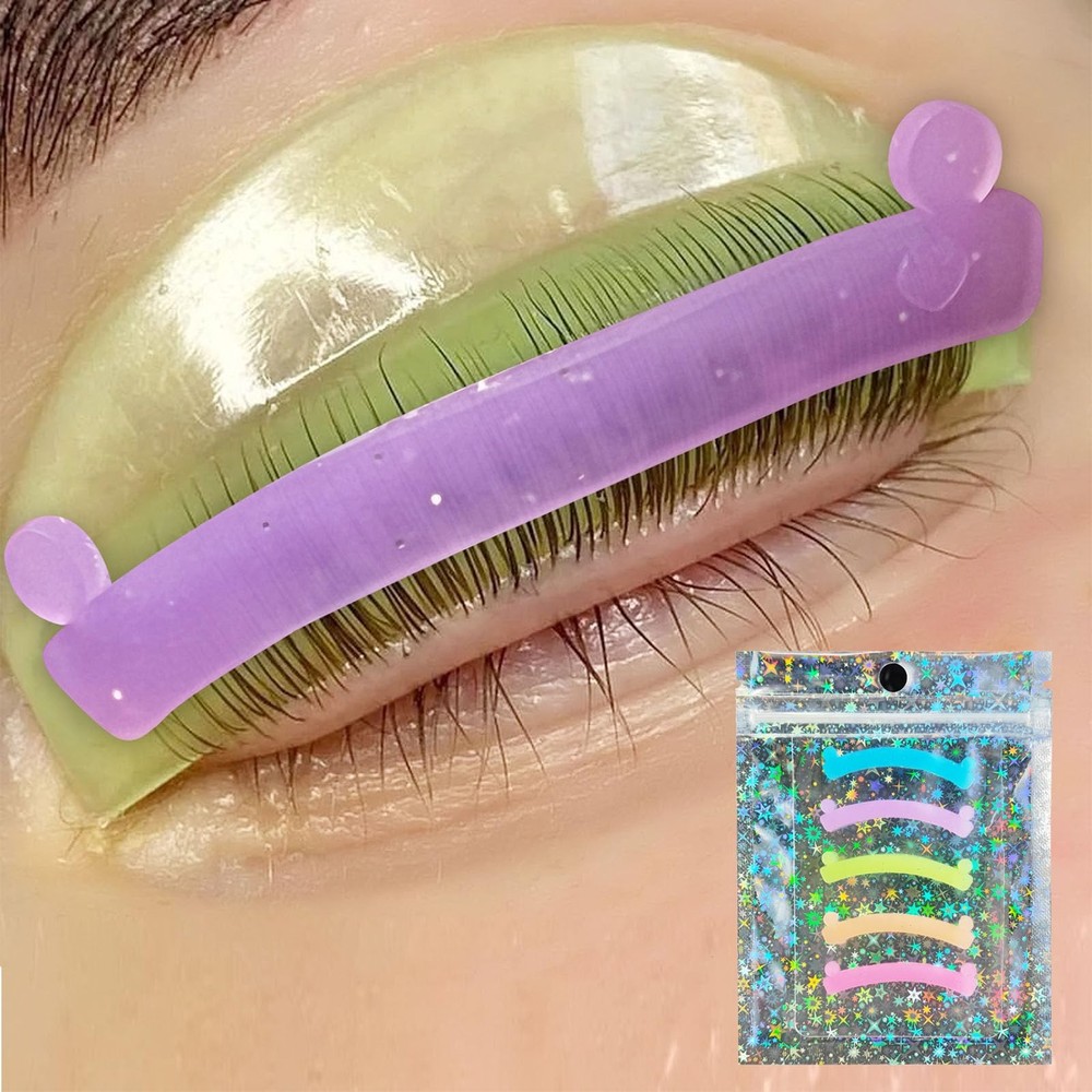 PERMANIA Lash Lift Ribbon, 5 Pcs Silicone Eyelash Rods Ribbon Soft Colorful
