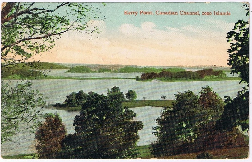 Postcard Kerry Point  Channel Thousand Islands Ontario Canada Steamship Lines